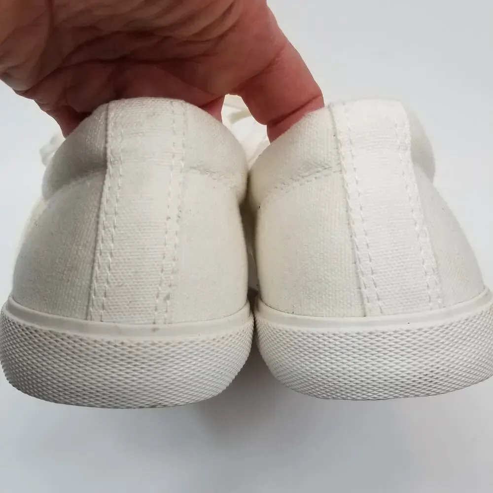 Five Four Men's Grayson White Canvas Sneakers NWOB Size 13
